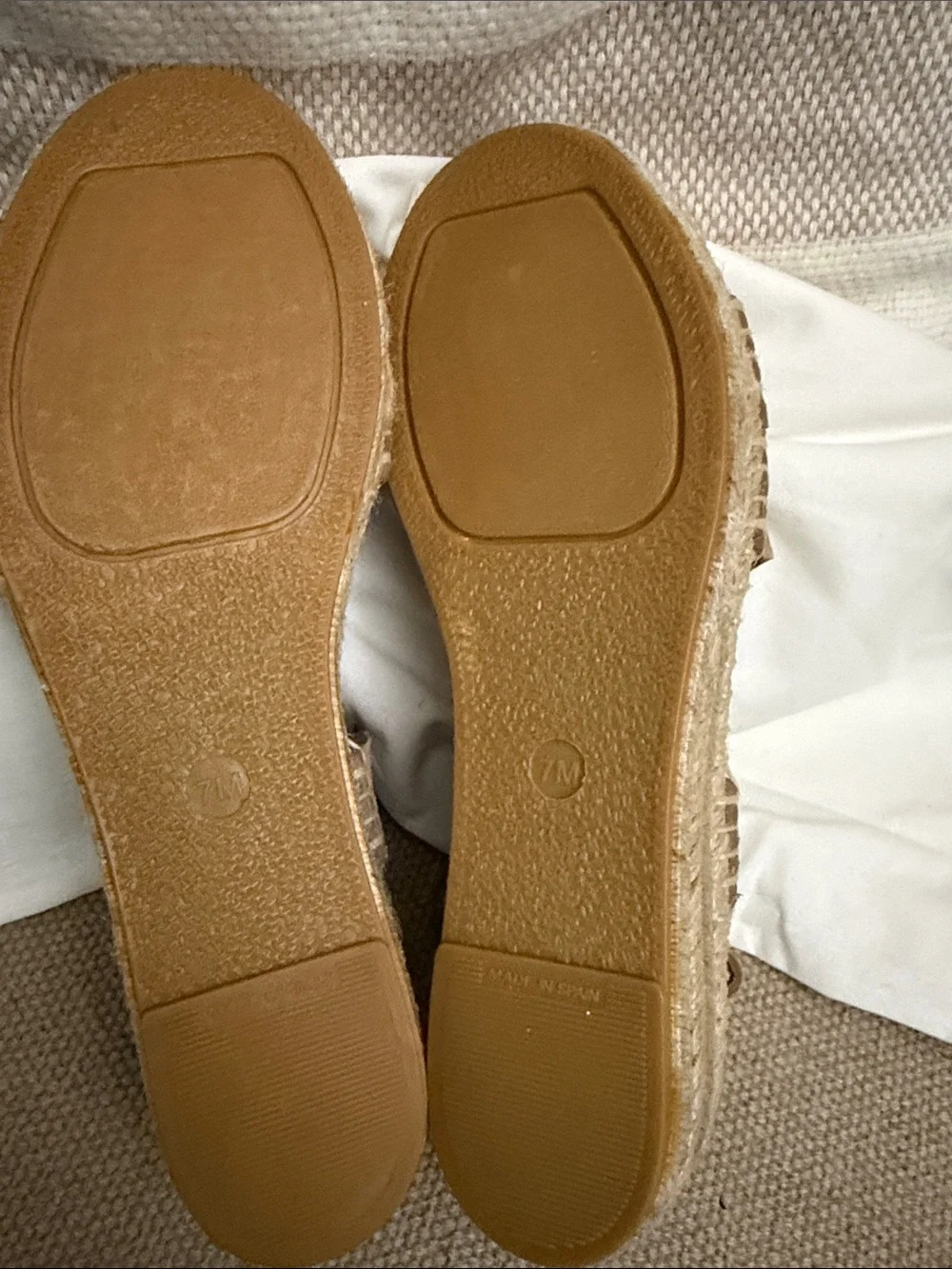 Via Spiga Tan Suede Espadrille Platform Sandals with dust bags